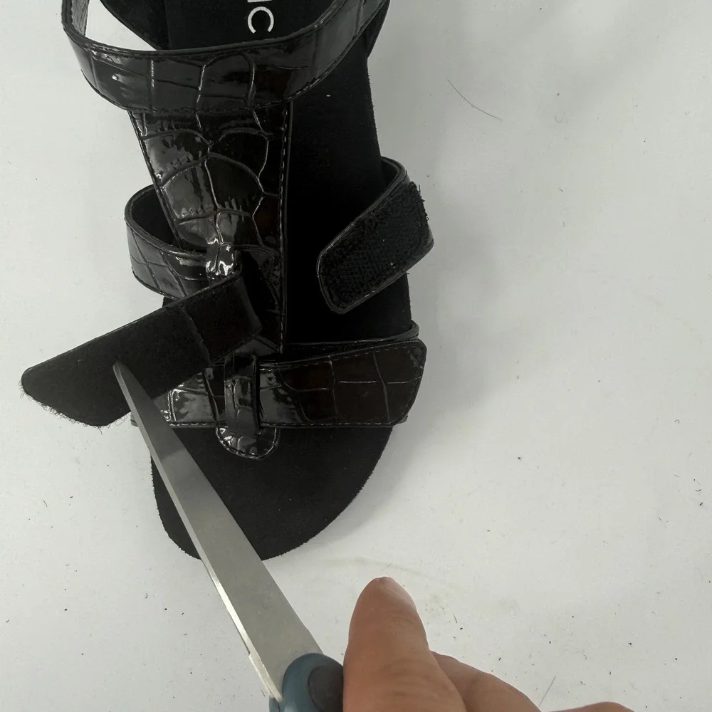 Colin Stuart Slouchy Knee-High Boots Womens US 9B Black Round Toe Buckle Detail